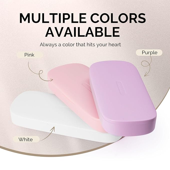 MelodySusie Acrylic Nail Tool Storage Box, Portable Dustproof Stand Displayer Holder Organizer Container Manicure Efile Accessories Nail Drill Kit Case, Travel Salon Home, White(Only Box)