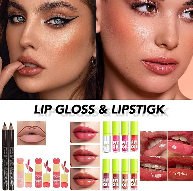 All in One Full Makeup Kit for Women, Makeup Set for Women&Beginner,Eyeshadow, Foundation, Lipsticks, Eyeliner, Mascara, Brow Soap Make Up Gift Set for Women Teen Makeup Kit For Girl (A2-02N)