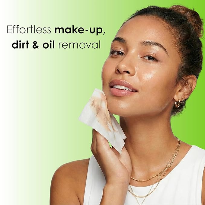 Global Beauty Care Cucumber Makeup Remover Wipes - Gentle Daily Facial Cleansing Wipes for Sensitive Skin, Hydrating & Soothing, Removes Waterproof Makeup, Travel-Friendly, 60 Count (1-Pack)