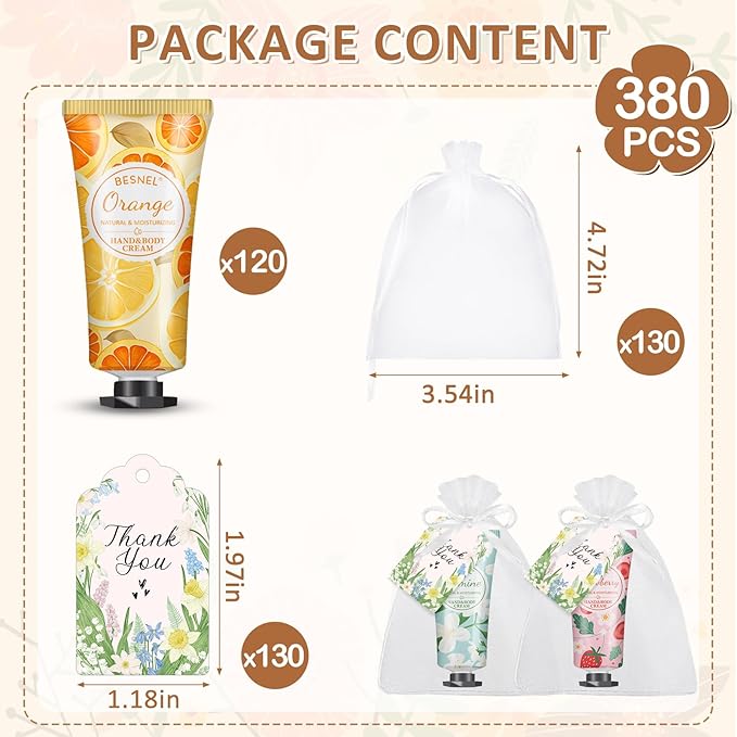 120 Pack Hand Cream Gift Set For Women, Mini Hand Lotion Travel Size in Bulk for Dry Cracked Hands, Graduation Gifts, Teacher Appreciation Gifts, Thanksgiving gift, Bridesmaid Gift,Party Favors