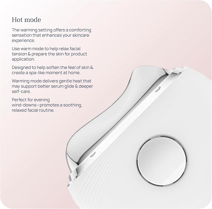 PUREANCE Hot & Cold Beauty Instrument - Red Light Therapy for Face & Neck - Portable Facial Massager Tool - LED Thermal Face Sculpting Wand- for Skin Care, Lift, Puffiness, Wrinkles, Double Chin