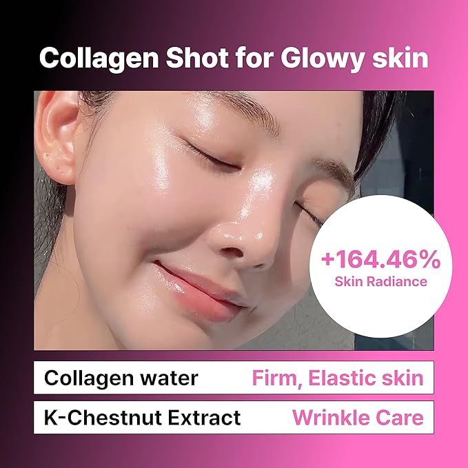 [PODL] K-Chestnut Collagen Bubble Ampoule | Bubble-to-Radiance Firming Serum with Collagen, Glutathione, Niacinamide | Deeper, Faster Absorbing Texture for Plump, Glow Skin | Gentle for Sensitive Skin