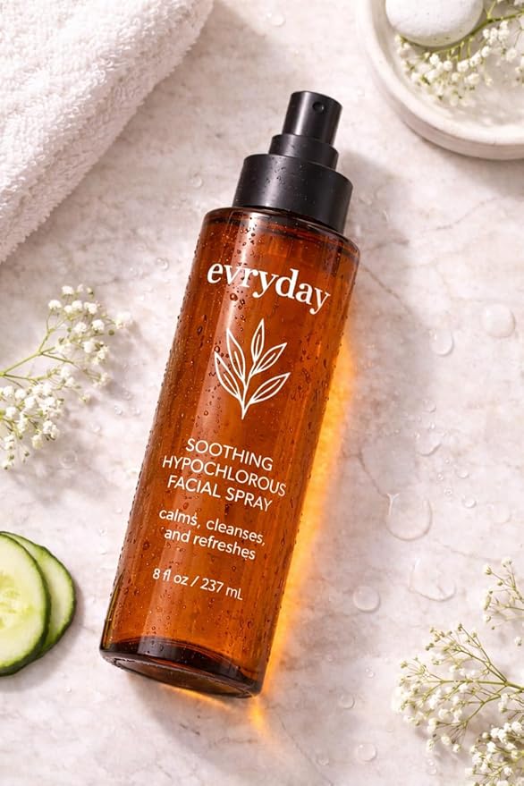 evryday™ Hypochlorous Acid Facial Mist 8oz | Gentle Facial Hydration Spray for Sensitive, Irritated and Acne-Prone Complexions | pH-Balanced Daily Toner & Piercing Care Support