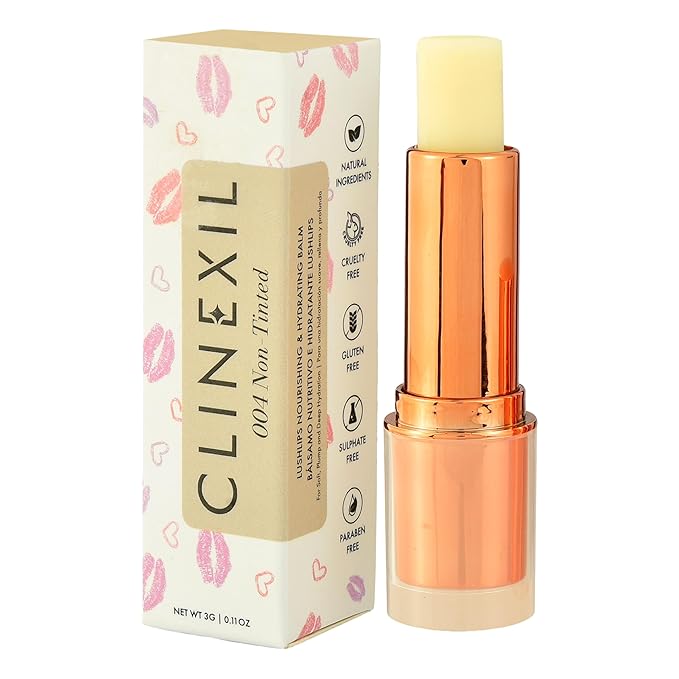 Lip Balm – Hydrating Balm with Cold-Pressed Oils, 10% Squalane, Vitamin E & Ceramides – Natural Moisturizing Lip Butter for Dry Cracked Lips – Clean, Non-Toxic Lips Care for Women – 004 NT