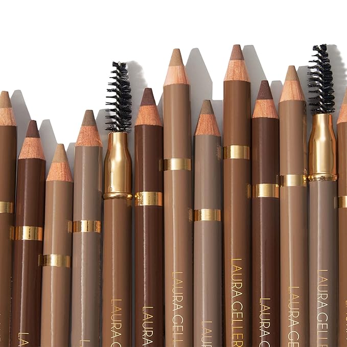 LAURA GELLER NEW YORK Bravo Brows Soft Pencil + Brush, Dark Brown