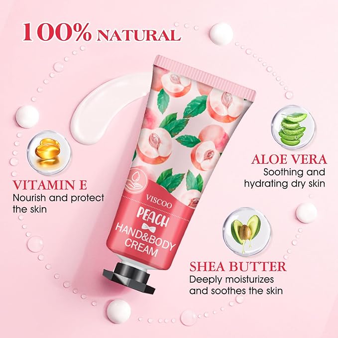 7 Pack Hand Cream Gifts Set for Women, Valentines Day Gifts for Her, Birthday Gifts for Women,Teacher Nurse Appreciation, Mini Moisturizing Hand Lotion Travel Size in Bulk for Dry Cracked Hands