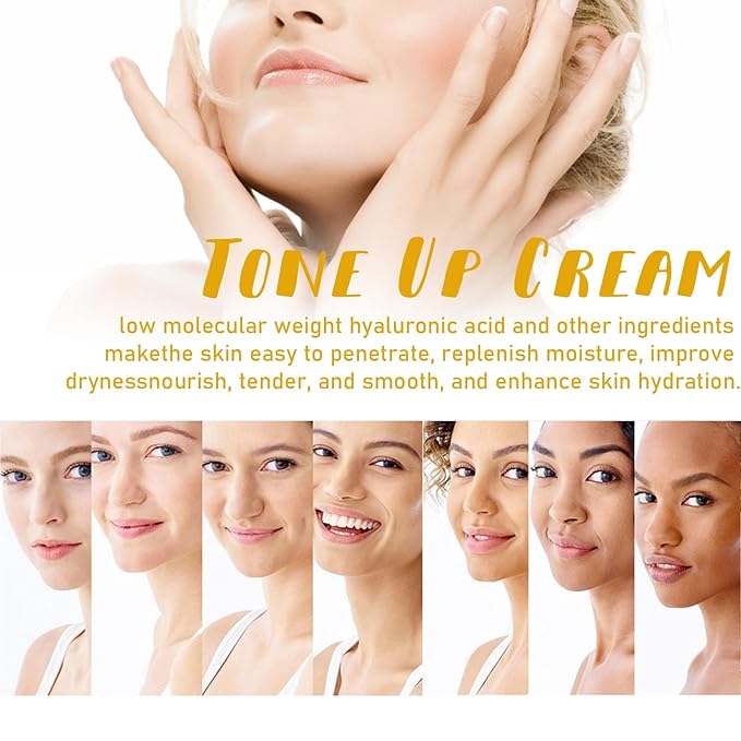 Brightening Moisturizer for a Radiant Glow, V7 Tone Up Cream with Vitamin C & Hyaluronic Acid, Lightweight Non-Greasy Formula for Daily Hydration and Even Skin Tone, 50g