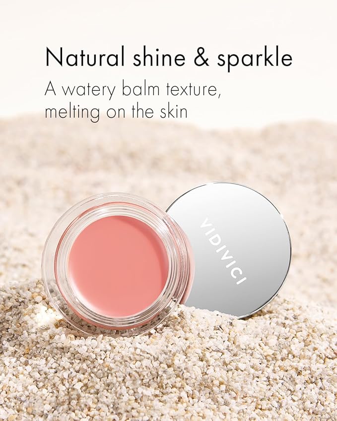 VIDIVICI Millennial Glow Cream Blush 02 Rosy Dahlia - Creamy Face Cheek Blusher for Smooth & Silky Skin - Soft Satin Finish with Natural Color - For Fair to Light Skin Tone, 0.21 oz.