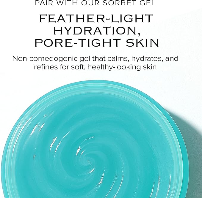 Ice Sorbet Toner Pads | Skin Prep Wipes for Puffiness, Under Eye Bags & Instant Face Lift | Gel Pads for Sunburn Relief & After Sun with 30% Glacial Water & Caffeine | Pack of 4 (240 Count)
