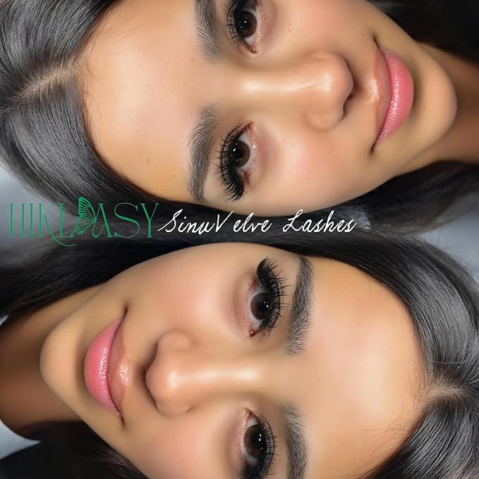 SinuVelve Dark Full Lashes 16mm Wispy Eye Lashes Flexible Band Volume False Eyelashes Cateye Soft Light Weight Fake Lashes Strips Like Mink Lashes D Curl Pestañas Postizas Reusalble By Hiklasy