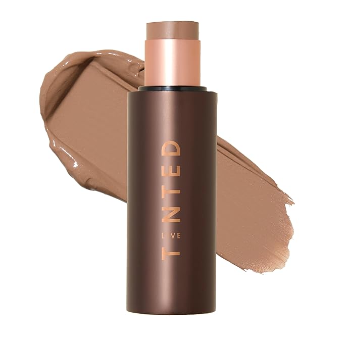 Live Tinted HUESTICK Complexion Stick - Medium-to-Full Buildable Coverage - Soft Matte Finish - Multitasking Makeup Stick - Lightweight, Creamy Formula - Shade 08