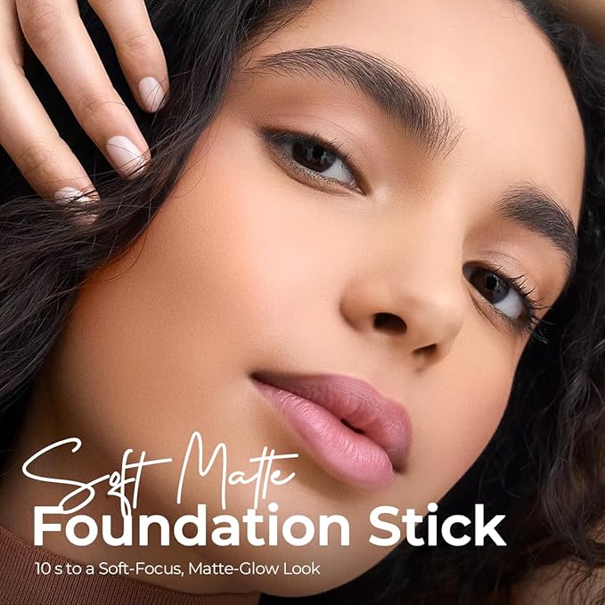 SACE LADY Foundation Stick, Medium to Full Coverage Foundation Makeup with Built-in Brush, Soft Matte Face Make Up Base with SPF 30 for Women, 0.4Oz (04#)
