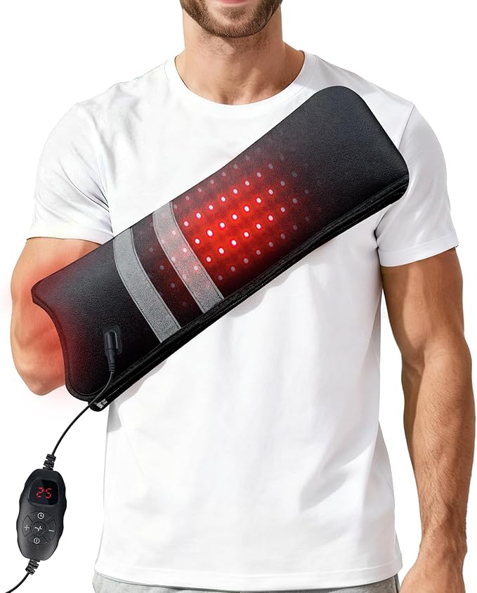 Red Light Therapy for Hands, 150 LEDs Therapy for Finger Wrist, 17"x4" Near Infrared Light Therapy & Red Light Therapy for Body, Pulse Modes, Dual Wavelength for Hands Wrist Arm