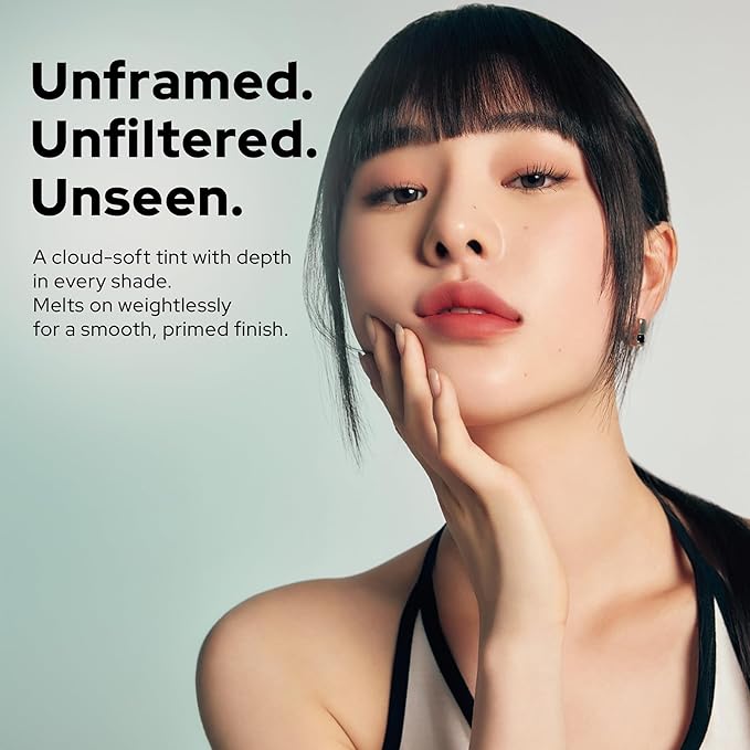 Unseen Blur Soft-matte Lip Tint Long-Lasting Stain, Blendable 3.2g, Holiday Stocking Stuffer, Winter Makeup Essentials (157 00:00, 0.11 oz)