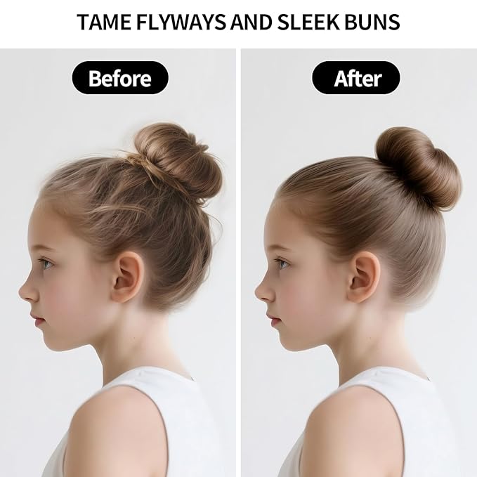 SWEET VIEW 2PCS Hair Wax Stick, Flexible Hold Slick Back Hair Pomade/Balm for Tame Flyaways, Frizz, Sleek Ponytail, Bun, Styling Accessory Cream/Gel for Girls