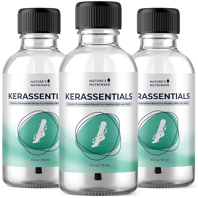 Kerassentials Oil, 8-IN-1 Plant-Based Formula, Natural Ingredients | Made in USA, No Stimulants, Non-GMO – 15ml, 3 Month Supply