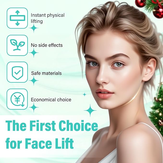 Neck Tape Lifting Invisible, Face Lift Tape Instant Facelift Under Makeup, V Edge Patches Skin Lifter Tapes for Turkey Neck, Loose Sagging Skin, Wrinkle, Jowl, Eye, Double Chin (1 Count (Pack of 280))