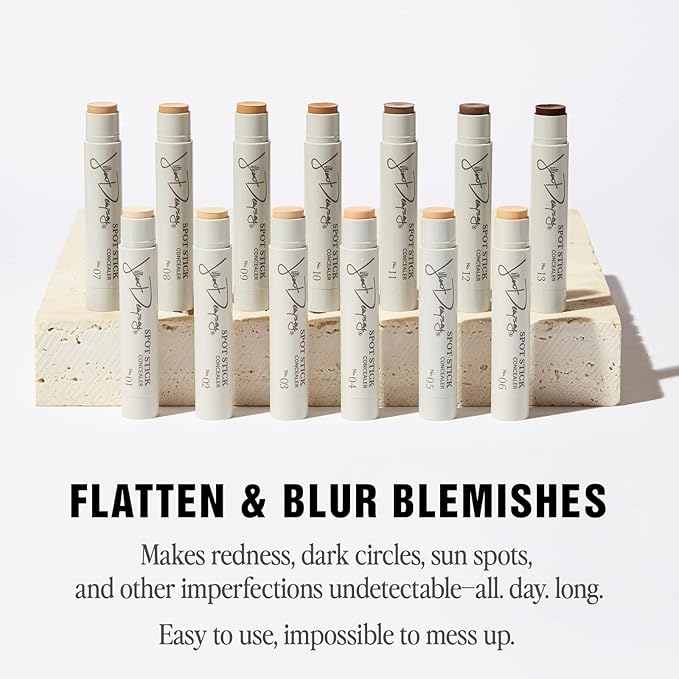 Jillian Dempsey Spot Stick Concealer | Easy Blending Matte Concealer for Blemishes & Uneven Skin Tones | Shade No. 01 Alabaster with Cool Pink Undertones