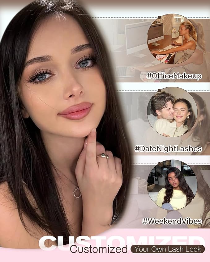 Wispy Lash Clusters Natural Eyelash Clusters Manga Cluster Eyelash Extensions 10-16MM Anime Individual Lashes Clusters with Bottom Lashes Easy to Apply DIY Lash Extension at Home 184Pcs Pack