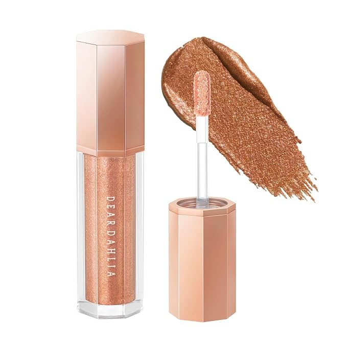 DEARDAHLIA Paradise Shine Eye Sequins (Queen) - Long-Lasting Liquid Glitter Eyeshadow, Minimal Fallout, High-Shine Pearl Finish, Lightweight, Blendable, Vegan & Cruelty-Free. 0.14 oz