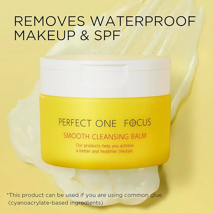 PERFECT ONE FOCUS Smooth Cleansing Balm Makeup Remover – Makeup cleansing balm that melts away makeup and impurities while moisturizing – Gentle Face Wash Balm - Great for Travel, 2.64oz(75g)