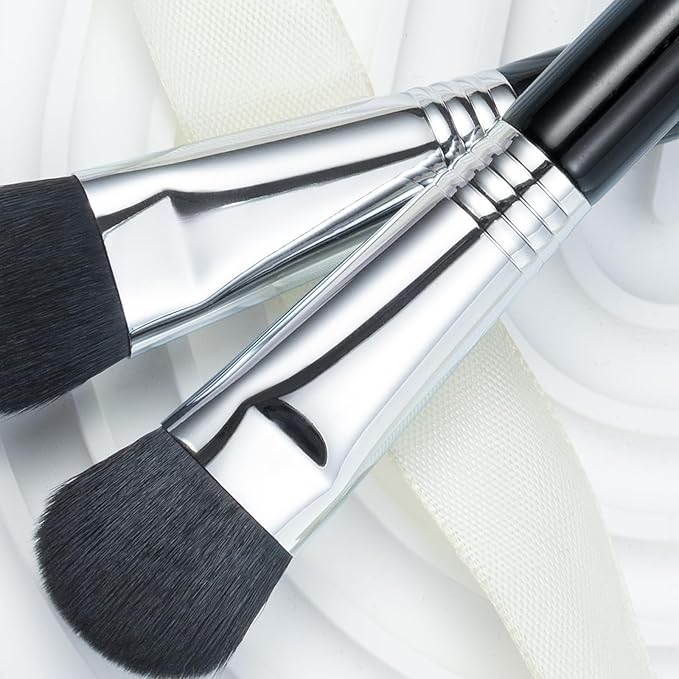 Face Blending Brush, Small Highlighting Brush, Nose Contour Brush for Makeup, Large Eye Makeup Brushes, Fluffy Blush Brush for Cheeks, (904)