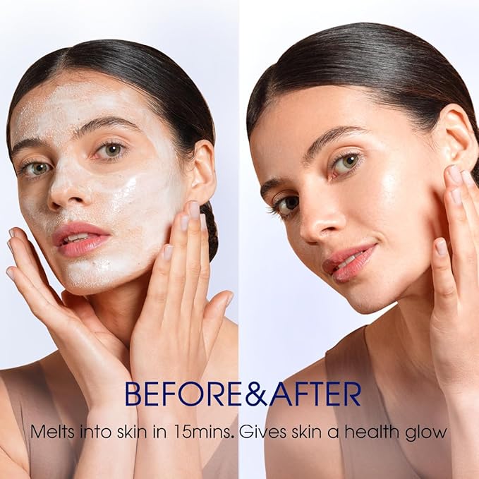 Pier Auge Facial Masks | Douce Aura Face Mask | Overnight Face Mask for Glass Glow Skin -Glowup & Hydrating, Firming and Moisturizing | PDRN Mask| No-Rinse Sleeping Mask 50ml,1.69 fl.oz