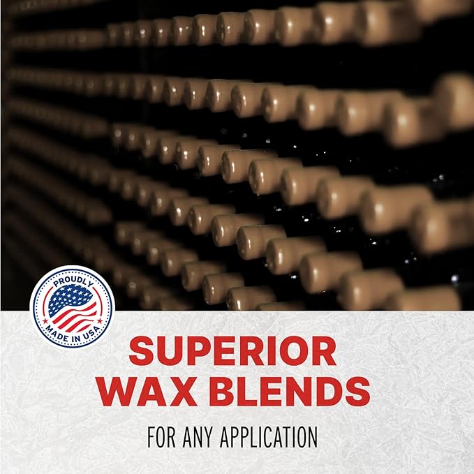 Blended Waxes, Inc. Bottle Sealing Wax, Pastille Wax Seal Beads For Wine, Beer, and Liquor Bottle Sealing, Seals Between 25-30 Bottles, 1 lb, Platinum