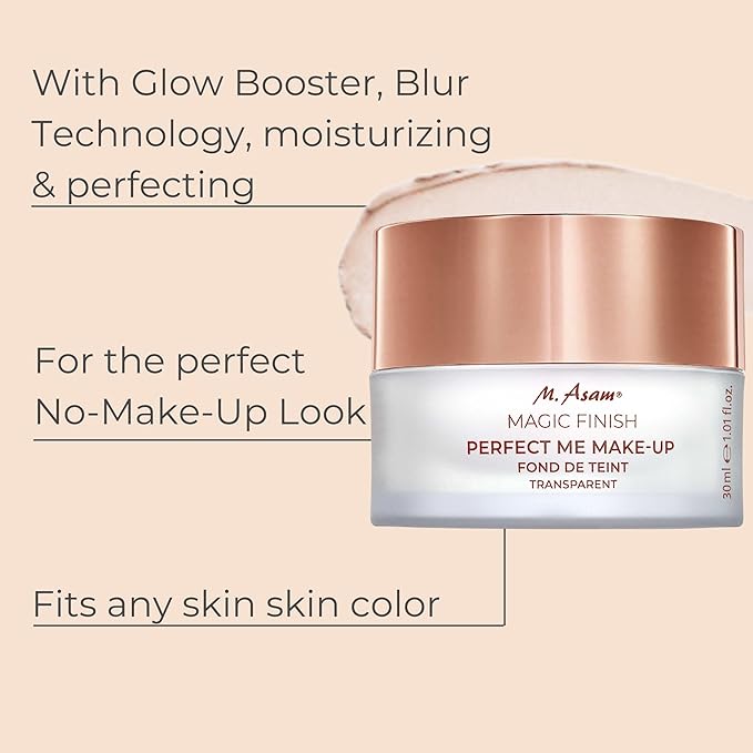 M. Asam Magic Finish Perfect Me Primer (1.01 Fl Oz) - Make-Up Hydrating Face Foundation Primer For A Flawless Skin, Ideal For Touch Ups, With Blurring Effect, Matches Various Skin Tones