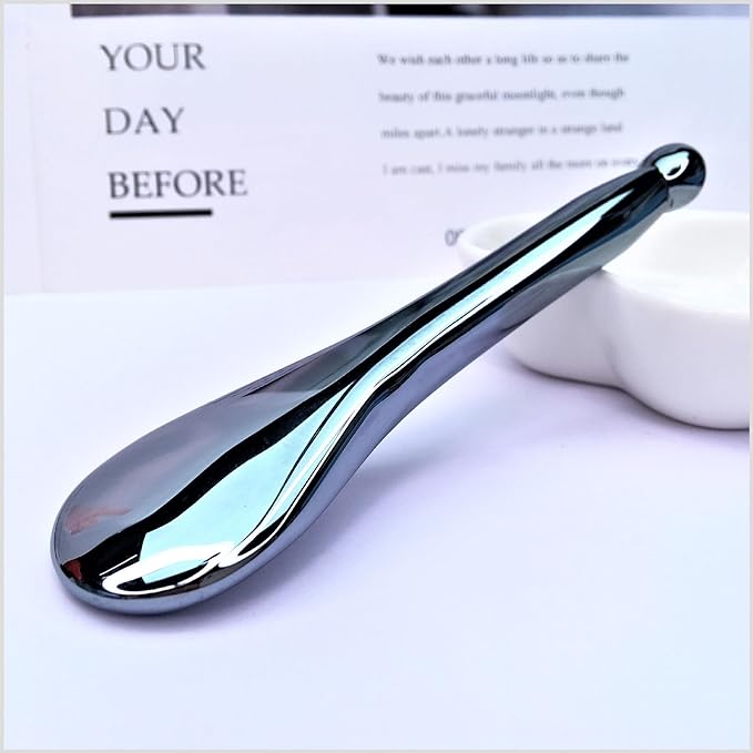 SAEEYCUE Terahertz Stone Gua Sha Scraping Tools Lymphatic Drainage Massager Facial (A)