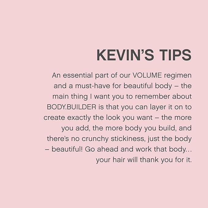 KEVIN.MURPHY BODY.BUILDER - Hair volumising Mousse - For All Types - Weightless & Sulphate-Free Hair Mousse - Hair Care Treatment - With Tangerine Peel Oil - 350 mL / 11.8 fl oz (Pack of 2)