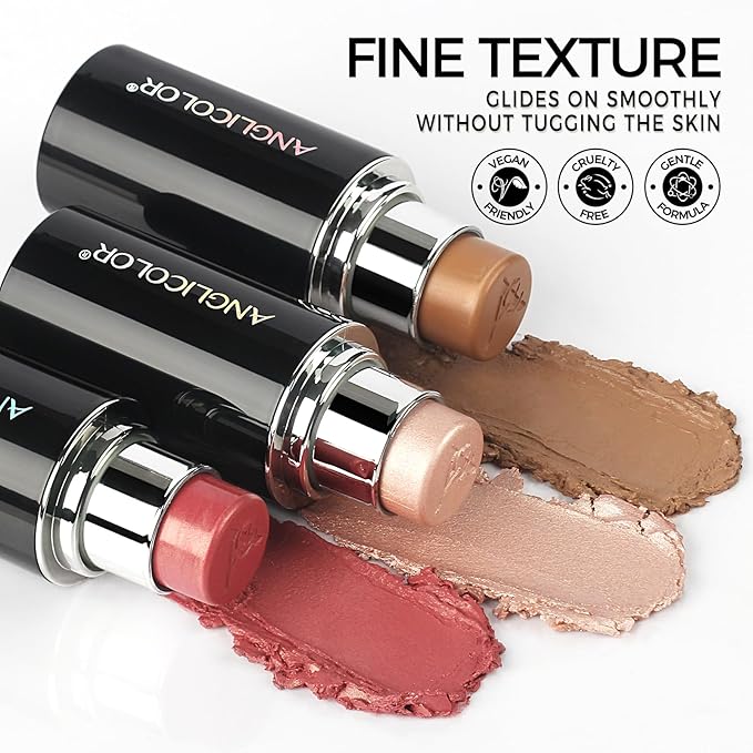Anglicolor Contour Stick, Long Lasting, Cream Contour, Smooth, Blendable, Contour Stick Makeup, Floral Fragrance, Hydrating, Define 3D Contouring, Better for Fair Skin