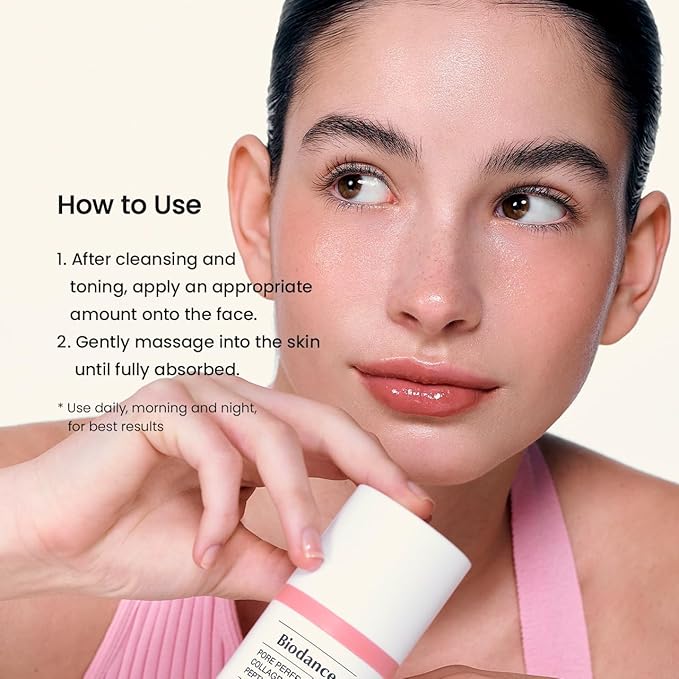 BIODANCE Pore Perfecting Collagen Peptide Cream, Hydrating, Plumping, Pore Care, Firming Facial Moisturizer, Korean Skin Care, Gifts for Women | 1.69 fl.oz, 50ml