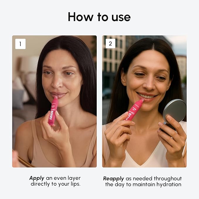 MAREE Lip Balm Hydrating – Lip Moisturizer For Very Dry Lips – Hydrating Lip Butter Balm with Hyaluronic Acid & Collagen – Peptide Lip Treatment Not Tinted – Balsamo Labial Hidratante de Labios