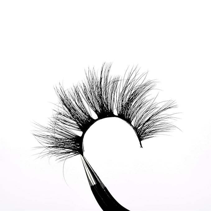 Pooplunch False Eyelashes Round Eye Lashes Dramatic 20MM Long Sexy Fluffy Volume 8D Faux Mink Fake Eyelash Strips 7 Pairs Pack