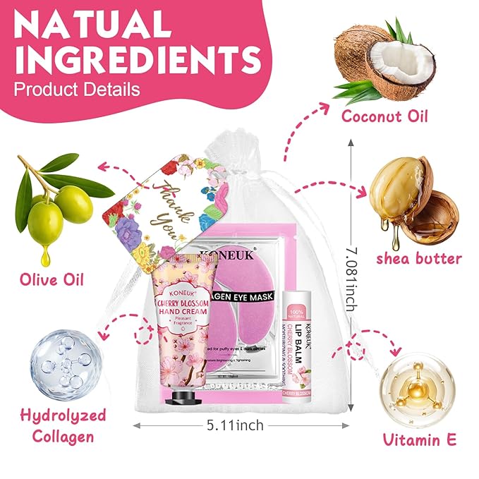 84 Pcs Bulk Gifts for Women,Teengirls, Under Eye Patches, Hand Creams & Lip Balms, Spa Party Supplies, Party Favors for Bridal Wedding, Baby Shower, Sleepover Party, Christmas Stocking Stuffers