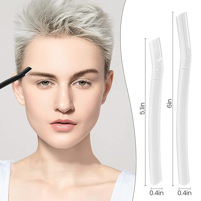 Sunuly Eyebrow Razor, Dermaplane Face Razors for Women Facial Hair, Eyebrow Shaver(8 Count), Peach Fuzz Removal, Dermaplaner to Exfoliate and Refresh the Skin