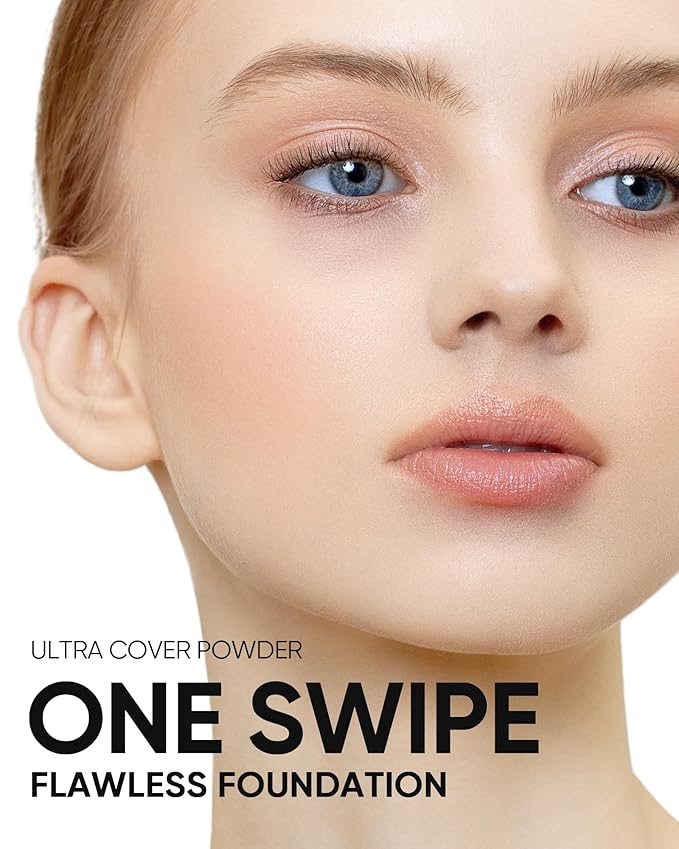 Ultra Cover Powder Foundation Full Coverage Pressed Powder (00 Porcelain)