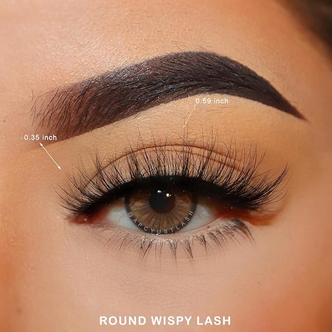 Lashes Mink Bulk 30 Pair Wholesale Lashes 5D Fluffy Eyelashes Wholesale Faux Mink Eyelashes Natural Medium Length Fake Lash with Portable Pack (Round Ultra-Wispy 30 Pairs)