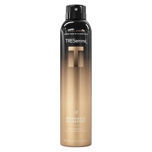 TRESemmé Workable Hairspray 1 ct A-LIST Collection for Brushable + Customizable Hold, Developed Safe for All Hair Types, 8.5 Oz