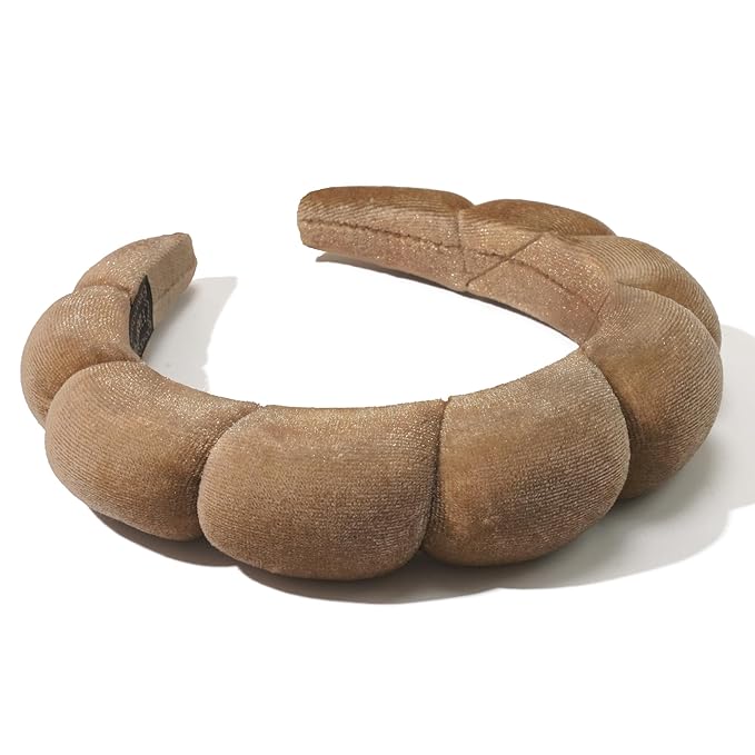 Ayesha Brown Spa Headband for Washing Face Sponge Makeup Headbands Skincare Headband Soft Hair band to Facial Clean