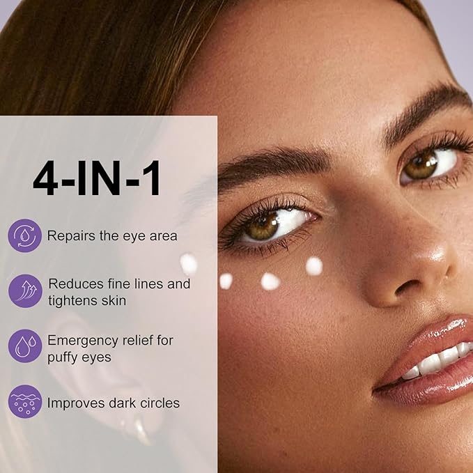 Temporary Instant Eye Tightener Cream – 30 ML Lightweight Under Eye Cream for Daily Skincare, Helps Smooth the Look of Eye Bags & Puffiness, Provides Temporary Cosmetic Tightening & Hydration -1 Pack