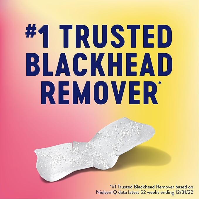 Bioré Witch Hazel Ultra Strength Blackhead Remover Pore Strips, Clears Pores up to 2x More than Original Pore Strips, features C-Bond Technology, Oil-Free, Non-Comedogenic Use, 18 Count