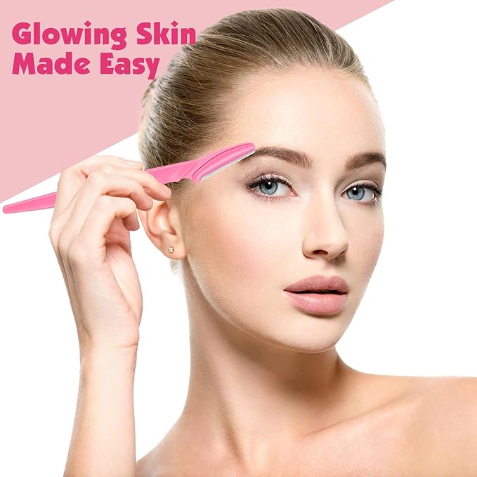 Phyyixs 88 Pack Eyebrow Razors & Face Razors for Women – 4-Color Dermaplane Razors for Women & Men in Storage Jar, Safe Facial Shaver with Covers, Ideal Stocking Stuffer