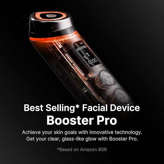 medicube Age-R Booster Pro | 6-in-1 Real Glass Glow Beauty Massager | Looking Glass Skin | Korean Skin Care