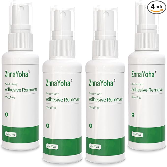 Adhesive Remover Spray, No-Sting Medical Adhesive Spray, Ideal for Ostomy Patients, Sensitive Skin and Bandage Removal, Low Residue, Quick Dry, Non-Sticky Formula,4oz/ 120ml