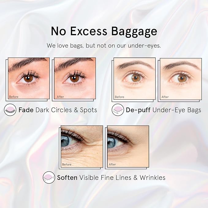 grace & stella Peptide Under Eye Patches with Niacinamide & Rice Extract - Firming Eye Masks for Dark Circles and Puffiness - Stocking Stuffers for Teen Girls - Vegan, Cruelty-Free (White, 48 Pairs)
