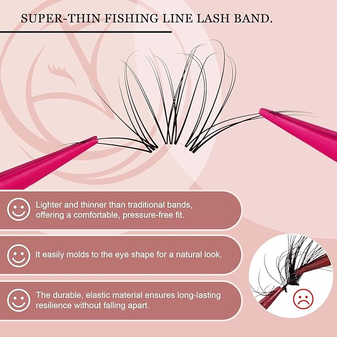 Lash Clusters Lash Clusters Kit Mix Manga Lashes 360pcs Wispy Eyelash Clusters Spiky Lash Extension Kit DIY at Home 8-16mm Invisible Band