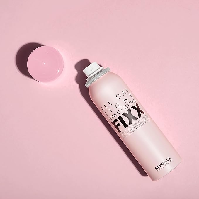 SONATURAL All Day Tight Make Up Setting Fixer – Award-Winning Makeup Setting Spray, Ultra-Fine Mist for Long-Lasting Wear – With Centella, Tea Tree & Lemon Extracts – Korean Skincare, 2.53 fl oz