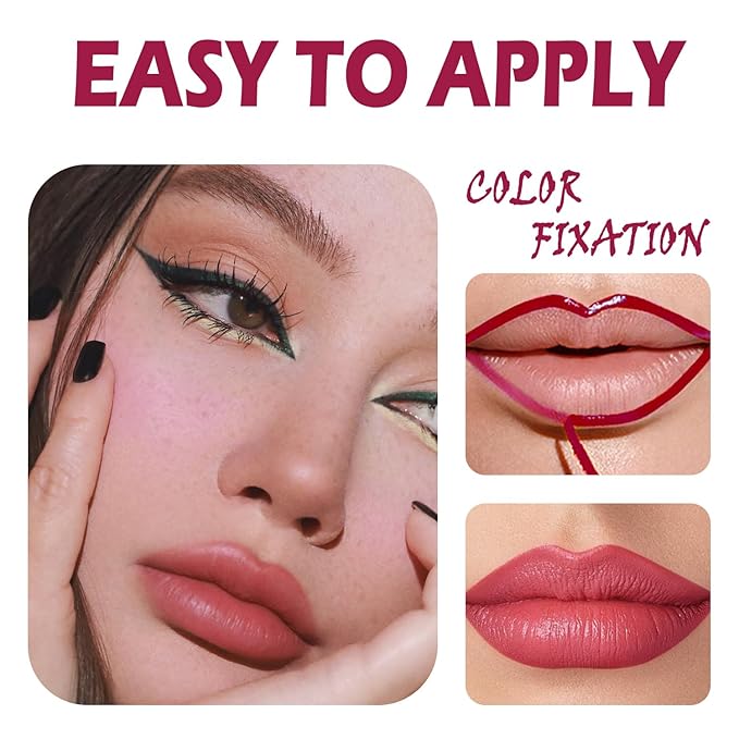TALINZEN lip stain peel off,beauty-waterproof,transfer-proof and smudge-proof,makeup for all occasions,perfect for everyone (#00,0.12floz/3.5ml e)
